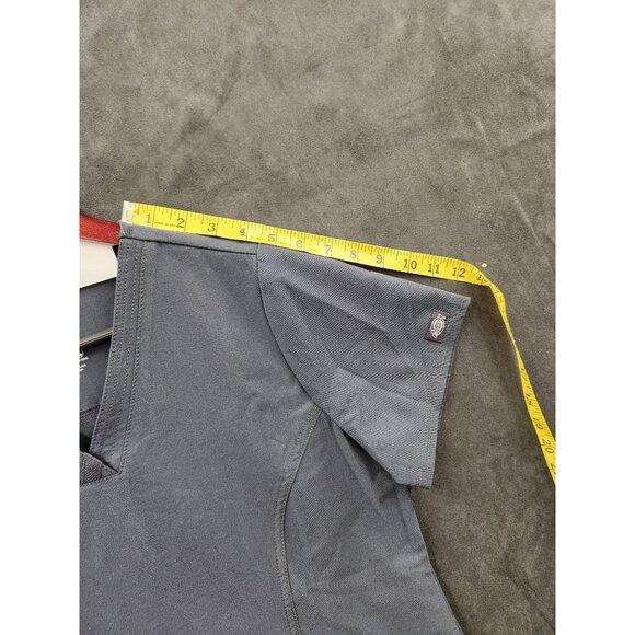 Dickies Dynamix Womens V-Neck Scrub Top Pewter Medium Stretch Fabric Lightweight - Picture 10 of 16